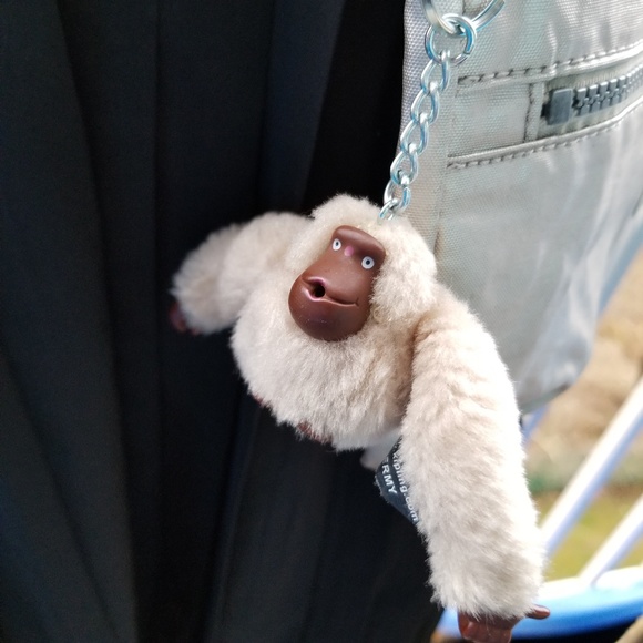 Kipling Iridescent Tan Crossbody Bag with Monkey - Picture 6 of 8